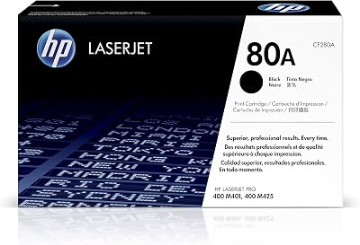 HP 80A CF280A Black LaserJet Toner Cartridge Original M401 M425 2560 Pages