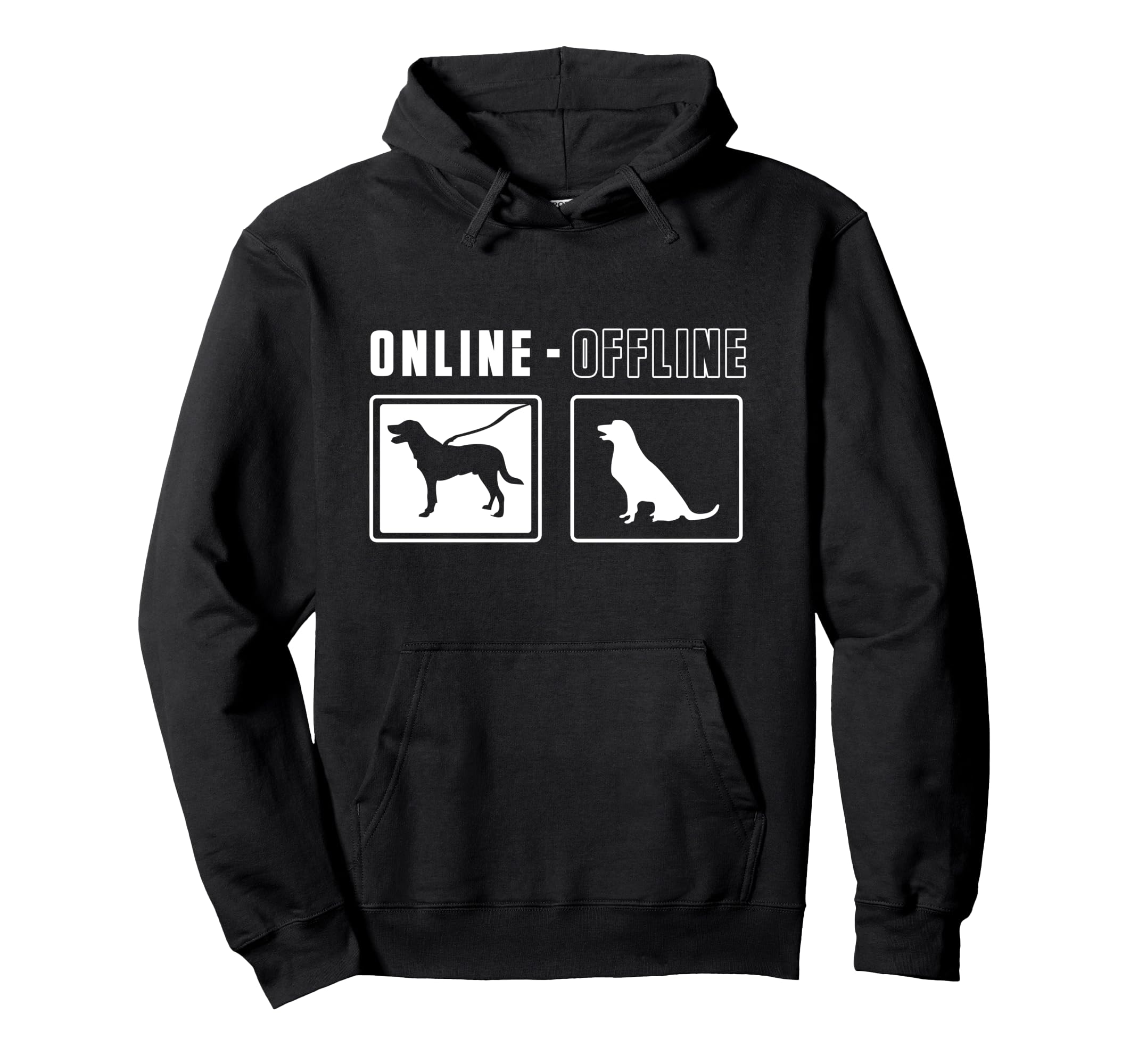 Online Offline | Dog owner dogs Pullover Hoodie