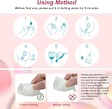 M MUNCASO Menstrual Cups 2Pcs Reusable Soft Silicone Sensitive Cup S view 6