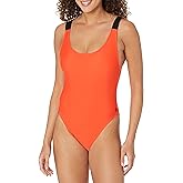 Calvin Klein Women's Classic Over The Shoulder One Piece Swimsuit