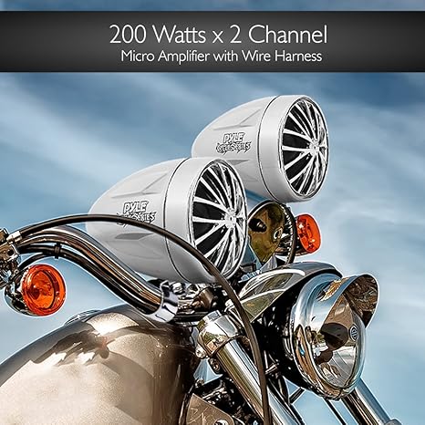 pyle bluetooth motorcycle speakers
