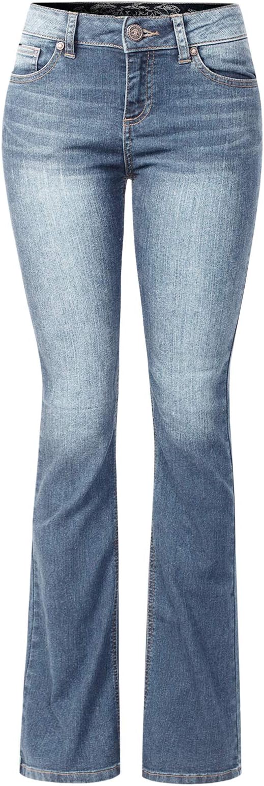 Design by OliviaWomen's Sexy Stylish Flare Bell Bottom Slim Bootcut Jean