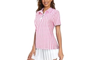 Viracy Womens Golf Shirt UPF50+ Sun Protection Short Sleeve 1/4 Zip Up Polo Workout Tops Fast Dry Fit Moisture Wicking