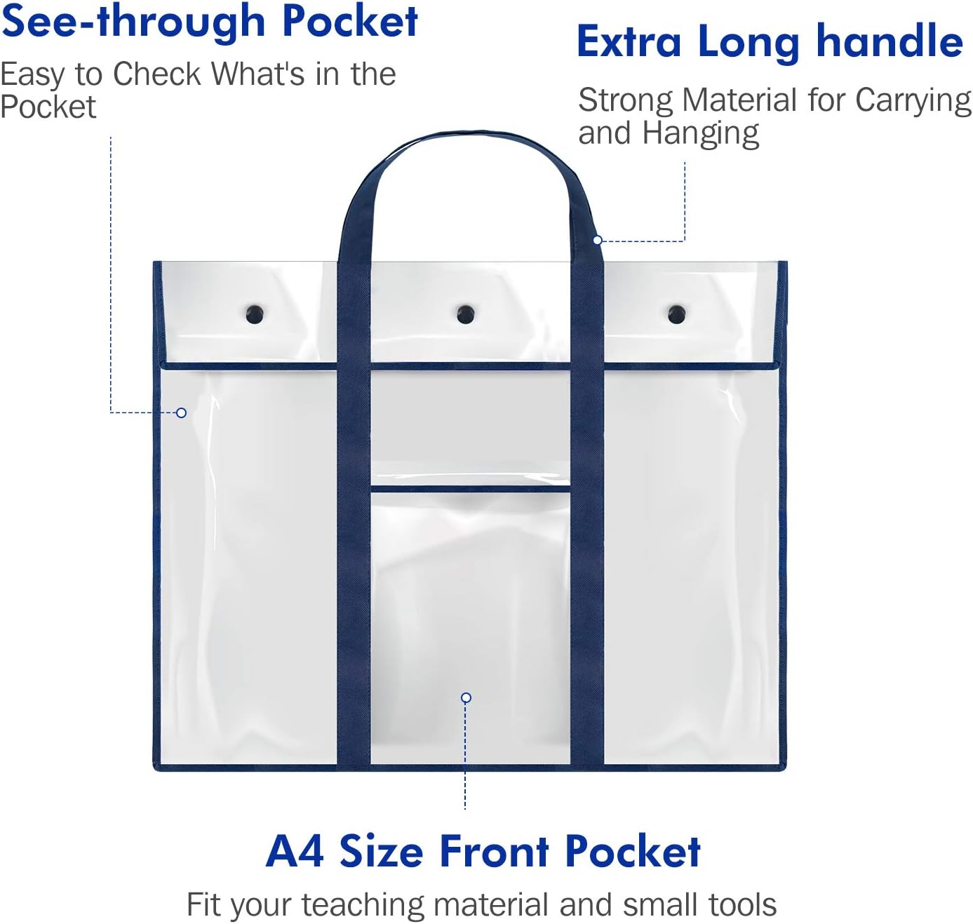 Gamenote 3 Pack Large Bulletin Board Poster Storage Bag (31.5×25.5) Teaching Material Art Portfolio Container for Classroom Organization : Office Products