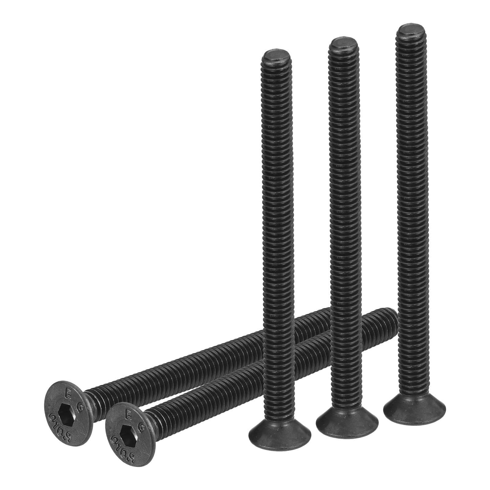 DTGN M4-0.7x40mm Flat Head Socket Cap Screws, 50 Pack Hex Socket Flat Head Screws Carbon Steel Black Oxide, Full Thread, Countersunk Bolts — image 1