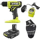 Ryobi ONE+ 18V Drill/Driver Kit with Battery, Charger &amp; Holster