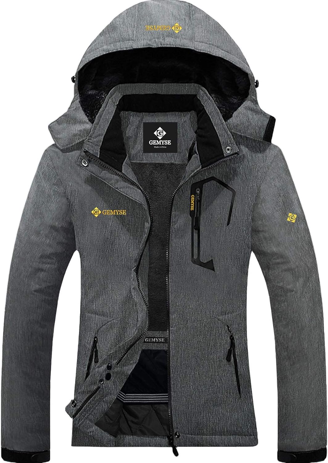 GEMYSE Women's Mountain Waterproof Ski Snow Jacket Winter Windproof