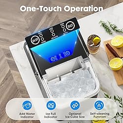 ZUNMOS Countertop Ice Maker, 9 Cubes in Only 6