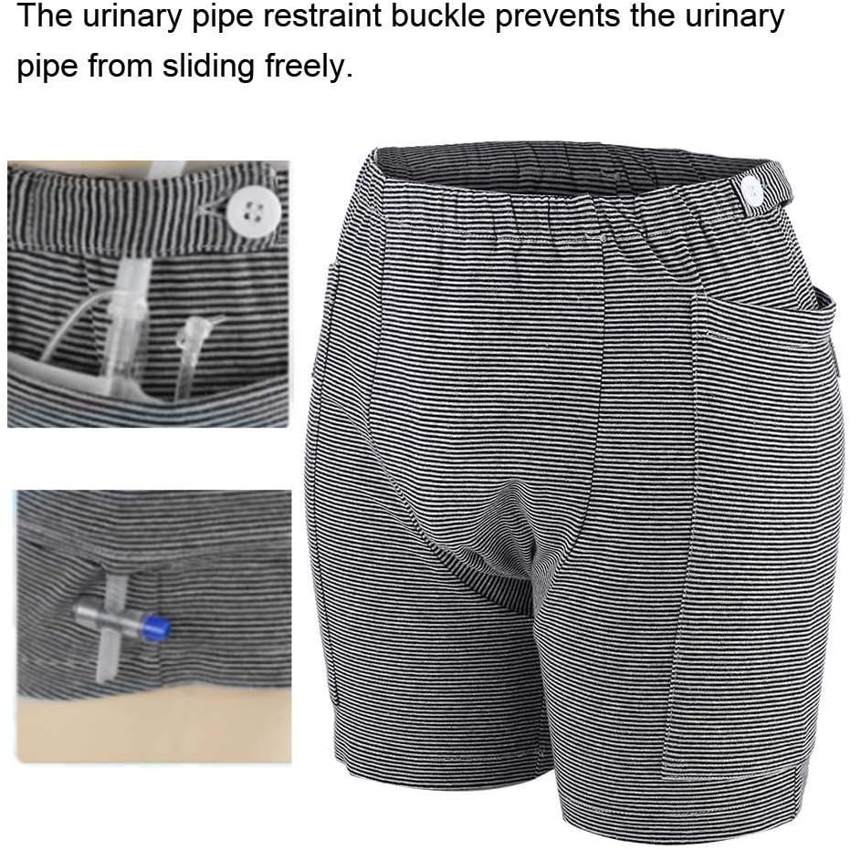 Incontinence Care Trousers, Urine Bag Pants Suitable for Elder Incontinent to Prevent Embarrassed Scene, Urinate Drainage Pants Ostomy Drainage Bag Care Underwear (M-Men): Health & Personal Care