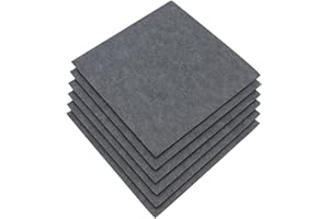 INOOMP 6Pcs 30X30Cm Felt Soundproofing Panels Acoustic Absorption Board for Home Office Wall Decoration