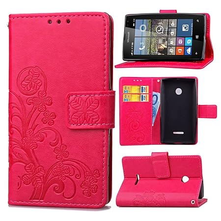 Schutzhülle Für Microsoft Lumia 532 , pinlu® Handyhülle Hohe Qualität PU Ledertasche Brieftasche Mit Stand Function Innenschl