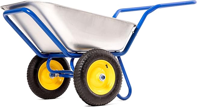large 2 wheel wheelbarrow