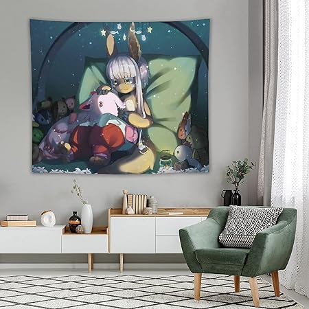 Amazon Co Jp メイドインアビス ナナチ キュート タペストリー アニメ オシャレ インテリア 高級ポリエステル 耐久性 壁飾り 間仕切り カーテン グッズ 誕生日 ギフト 無臭無味ヨガマット適用 Generic