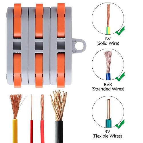 Model 222 Compact Splicing Connectors Lever Connector Quick Connect Crimp Terminal Quick Connector - View #6