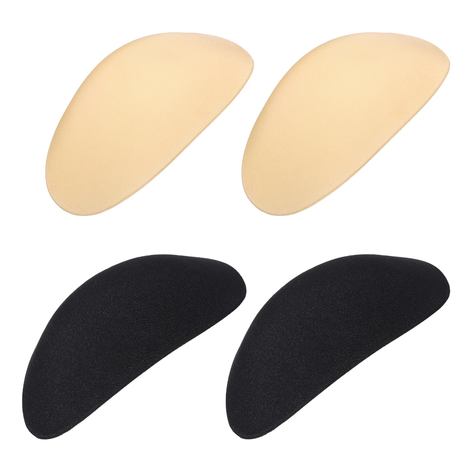 PATIKIL Silicone Shoulder Pads for Women, 2 Pairs Shoulder Pads for Women Clothing Costume Shoulder Pads Skin Reusable Anti-Slip Invisible Sponge