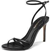 DREAM PAIRS Women's Elegant Strappy Stiletto Heel Sandals | Open Square Toe Adjustable Ankle Strap High Dress Heels, Comfort Formal Pumps for Party, Wedding Guest and Prom Occasions