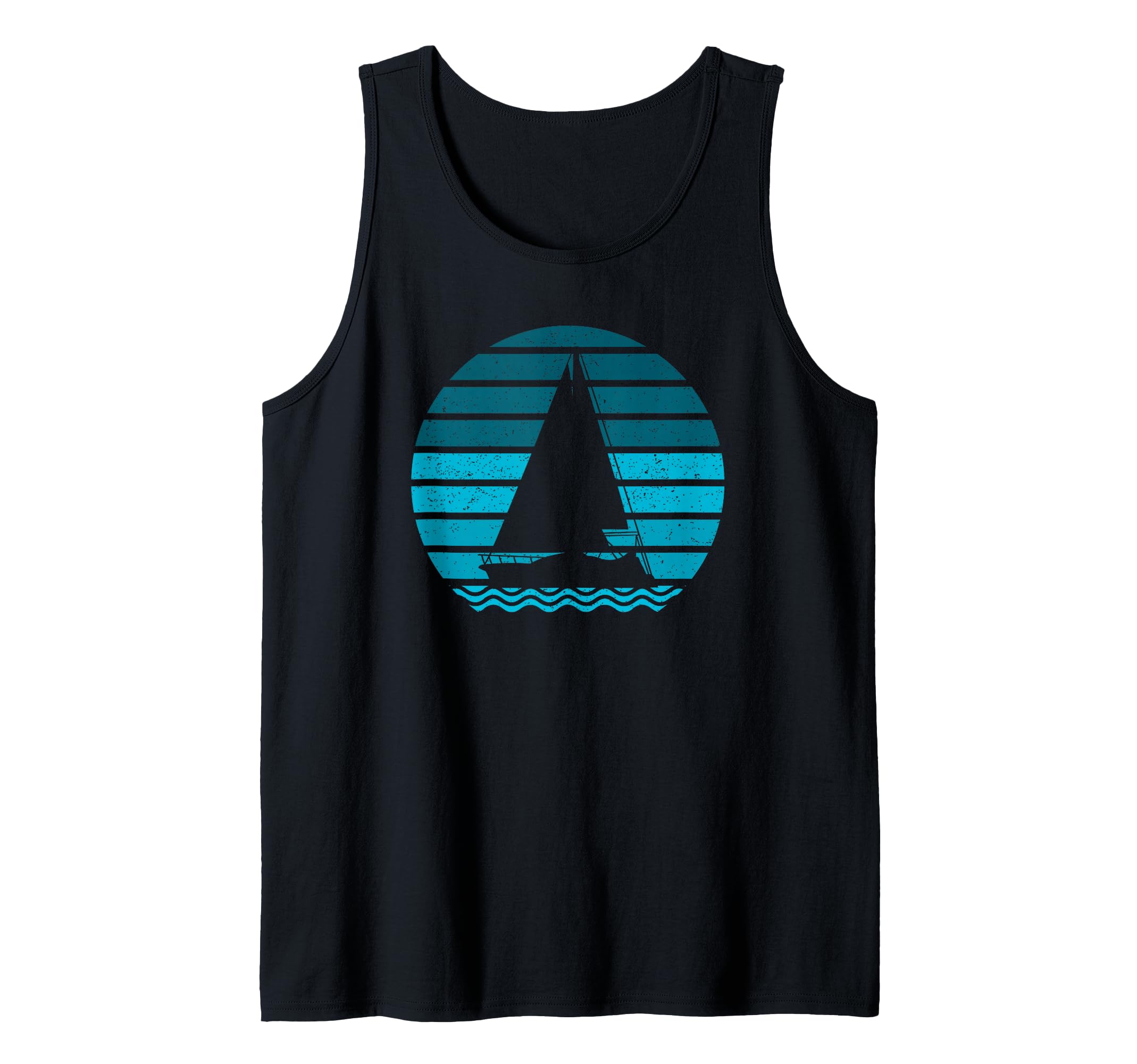 Sea Sailing Boat Sail Ocean Tank Top