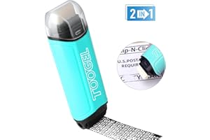 TOOGEL Identity Theft Protection Roller Stamp: 2-in-1 Confidential Roller Stamp, Anti Theft, Privacy & Security Stamp, Blocks Out Privacy Information, Guard Your Address & ID (Green)