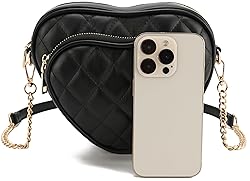 lola mae Heart Shape Satchel Crossbody Purse for