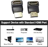 IRYNA 2 Pack HDMI 90 Degree and 270 Degree Adapters Right Angle Extender 4K view 3