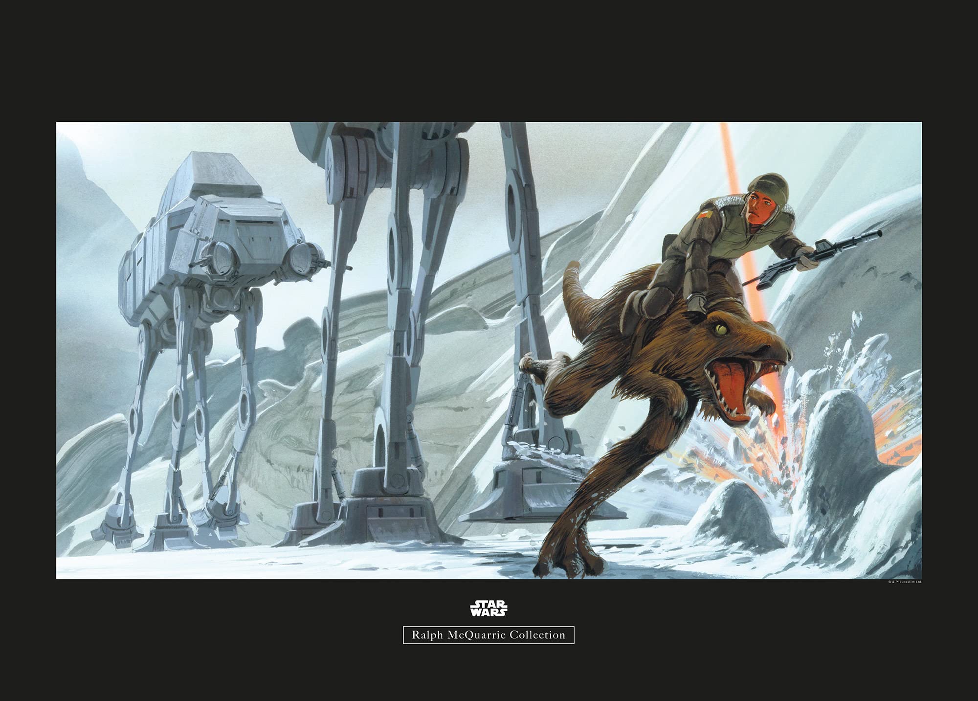 Komar Star Wars Classic RMQ Hoth Battle Ground 70 x 50 cm Wall Picture Poster Art Print (without Frame)
