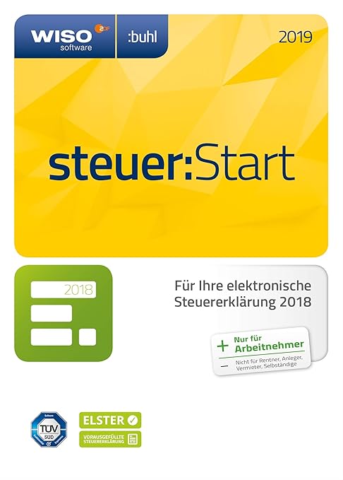 WISO steuer:Start 2019 (für Steuerjahr 2018 / Aktivierungscode per Email)