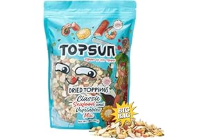 VSLICE Ramen Toppings Seafood Mix 14oz, 11 Ingredients Blend with Added Superfood Goji, Dried Ramen Toppings for Ramen Noodles, Non-GMO Low Sodium and Richer Flavors