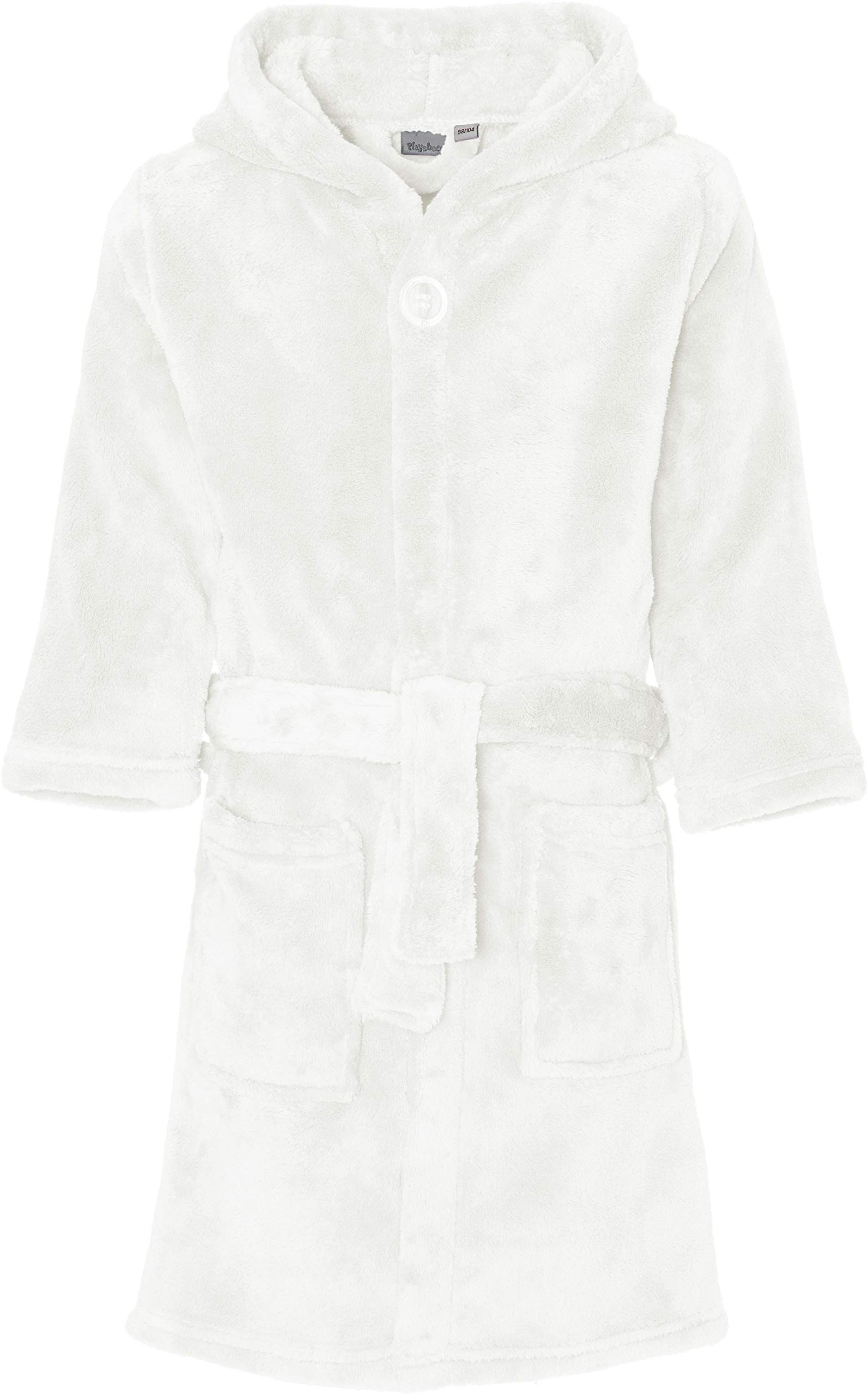 Playshoes Unisex Kids Fleece Dressing Gown 340104, 2 - Natural, 86-92