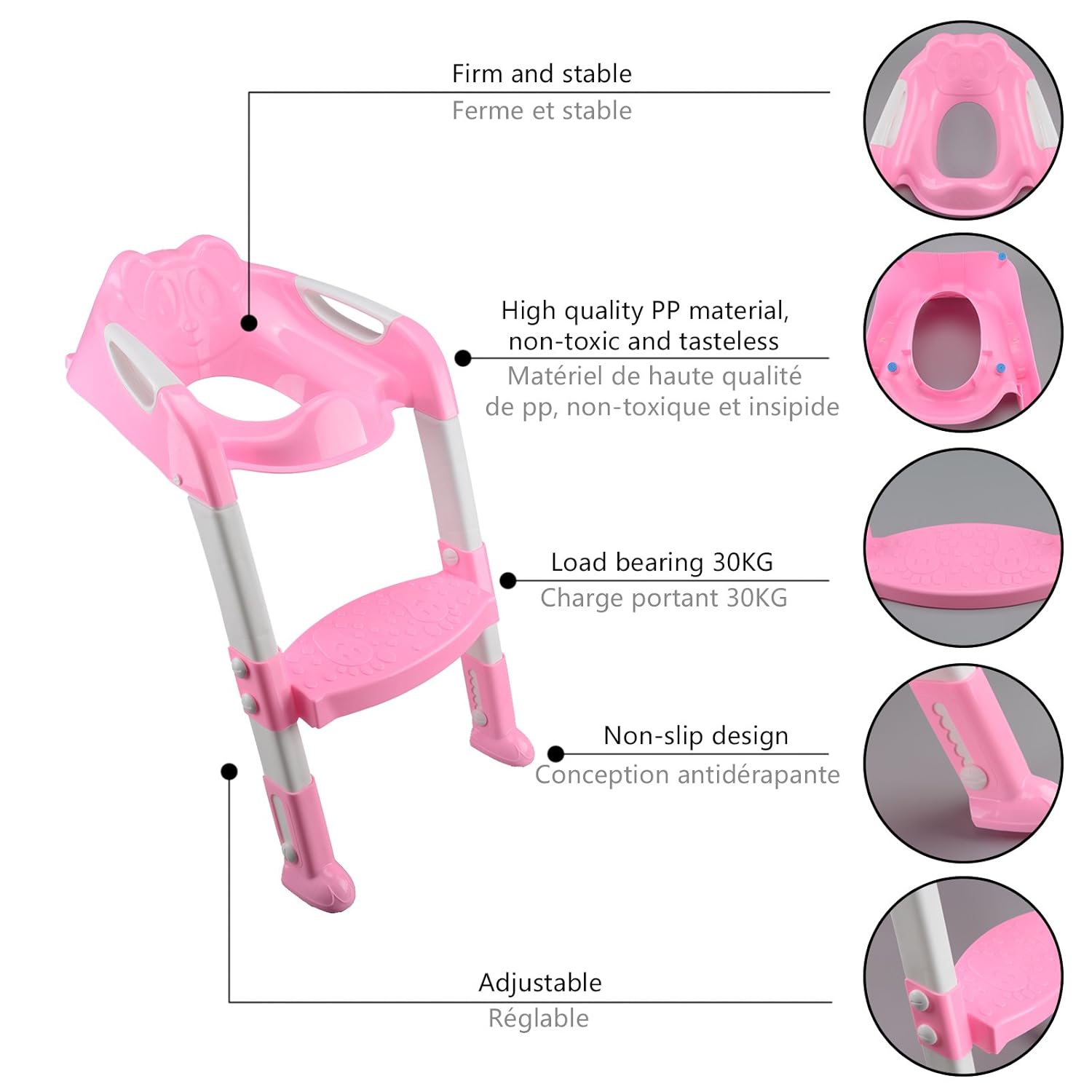 Multiware Enfant Assis Echelles Bebe Abattant De Wc Etape Ladder Chaise Cuvettes De Toilettes Reglable Bebe Puericulture Apprentissage De La Proprete Eng Bouldermicrofinance Org
