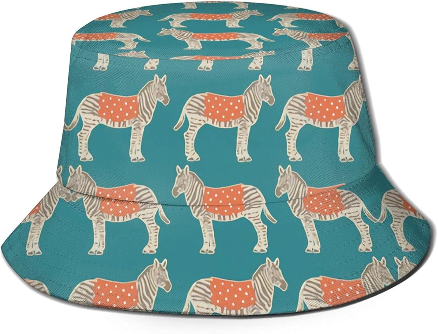 Zebra Zebra Bucket Hats for Women Girls Sun Beach Hat Men Summer