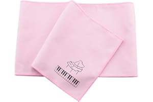 Ruiwaer Pink Piano Keys Cover Keyboard Dust Proof Flannel Cloth for 88 Keys Electronic Keyboard, Digital Piano, Yamaha, Casio, Roland, Consoles