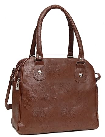 Borse Women/Ladies & Girls Brown Shoulder Bag - Womens Everyday Casual & Stylish/Fashionable & Versatile Hand Bags - Gift for Mother/Friend/Girlfriend & Wife (KCPB14) | Gift for Mothers Day