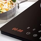 Daewoo 2000W Induction Hob with Built-In Timer, Auto Switch Off UK Plug view 3