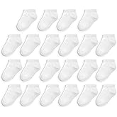 Fruit of the Loom Baby 22-Pack Grow & Fit Flex Zones Low Cut Stretch Socks - Unisex, Girls, Boys