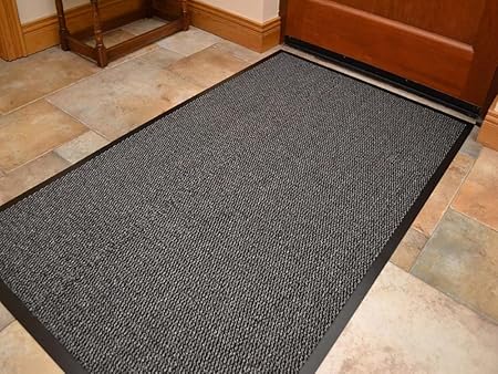 Premium Fußmatte in attraktiver Optik für Eingangsbereich und Außenbereich, Schmutzfangmatten,Fußabtreter, Türmatte, Barriere