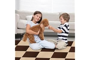 Yskzyz Carpet Tile 12” X 12” Self Adhesive Carpet Floor Tiles Anti-Slip Reusable Carpet Squares Peel and Stick Carpet Floor Tile Easy Install DIY for Bedroom Living Room(10 Pcs)