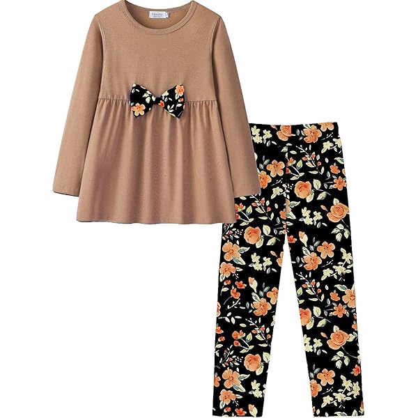 Completo Bambina Bonny Billy - Top Manica Lunga Floreale + Leggings - Foto 8