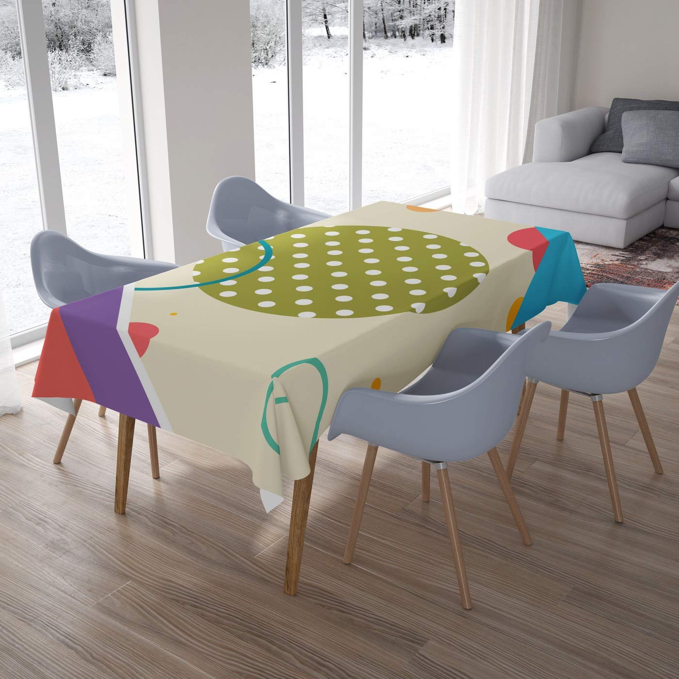 Bonamaison Kitchen Decoration, Tablecloth, 140cm x 200cm - Designed and Manufactured in Turkey