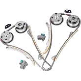 YEHERIT 14 PCS Engine Timing Chain Kit w/Gear &amp; Tensioner #24321-3L100 | Compatible with Kia Sedona Sorento Stinger, Hyundai Genesis Azera Palisade 2012-2022 3.3L 3.8L # 24370-3CGA0 24350-3CGA