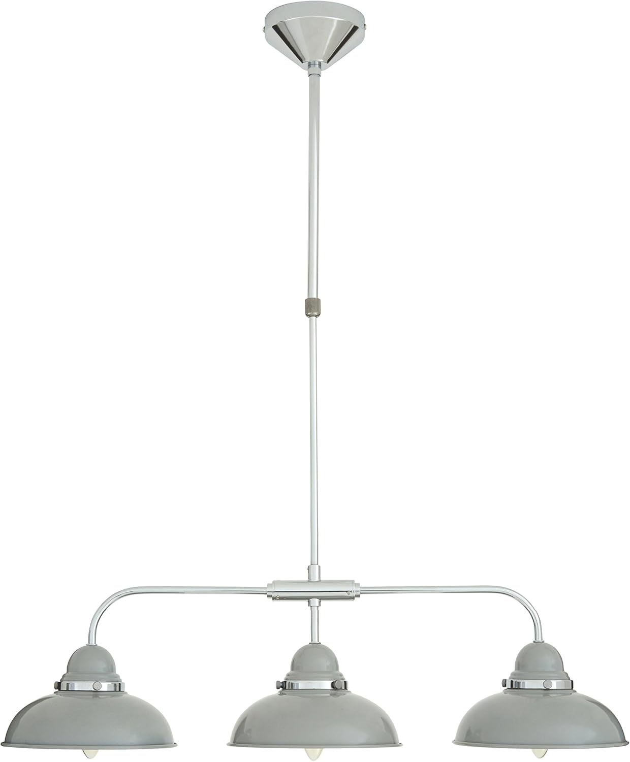 Premier Housewares 2501889 Ceiling Light Glow Bulb Ceiling Light Shade Pendant Lighting Ceiling Light Shades Ceiling hallway Hall ceiling light Light Grey 90 cm x 73.5 cm x 20