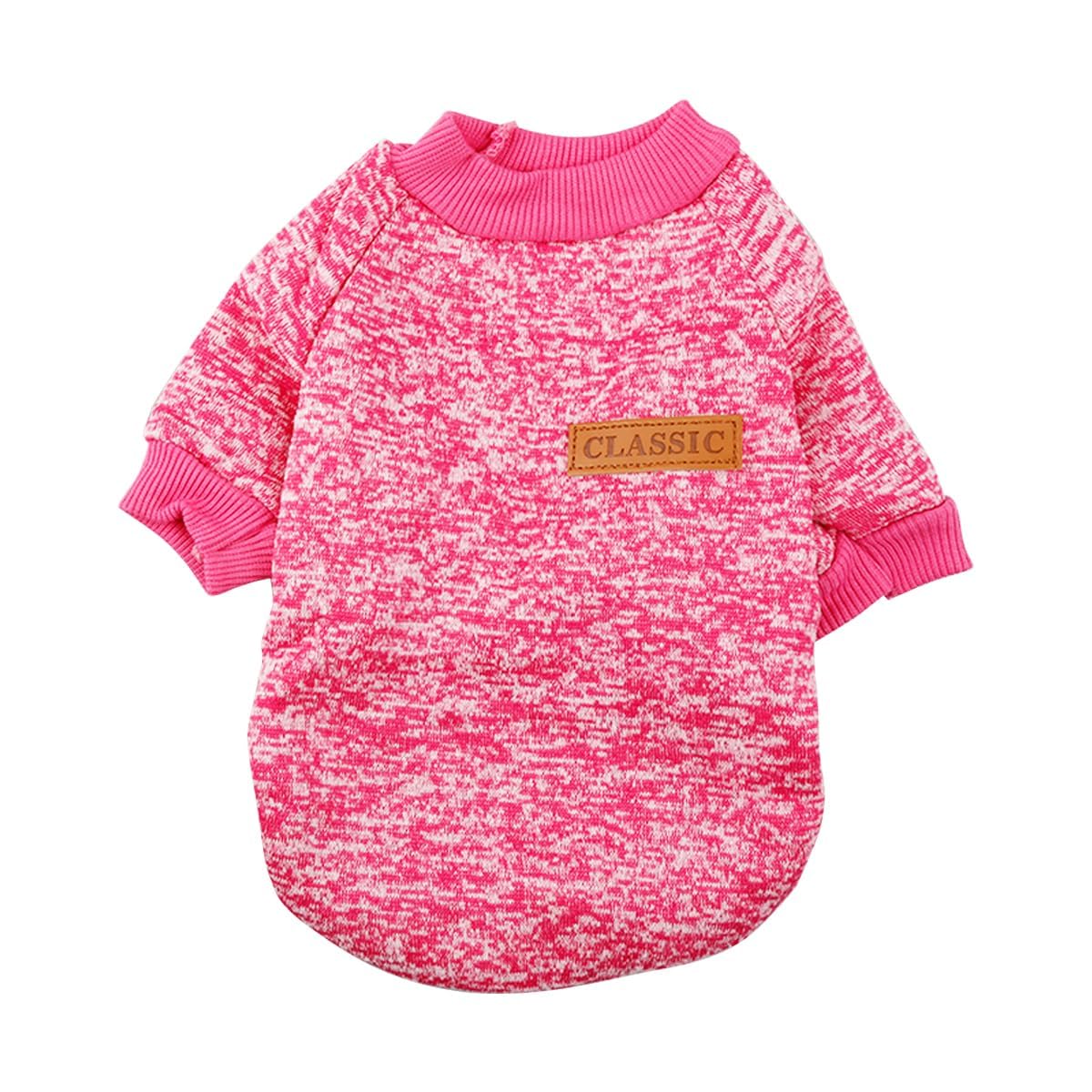 Luckious Pet Fleece Pullover - Soft Padded Dog Sweater, Comfortable and Warm, Soft and Comfortable, Bright Colours, Easy to Put on and Take Off (3