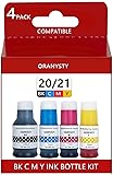 oranysty Compatible GI-21 g21 Ink Bottles Color