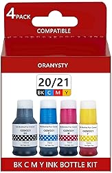 oranysty Compatible GI-21 g21 Ink Bottles Color