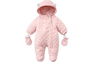 IBOBOOM Toddler Snowsuit Baby Winter Clothes Boy Infant Girl Snow Wear 3-6-9-18-24 Month
