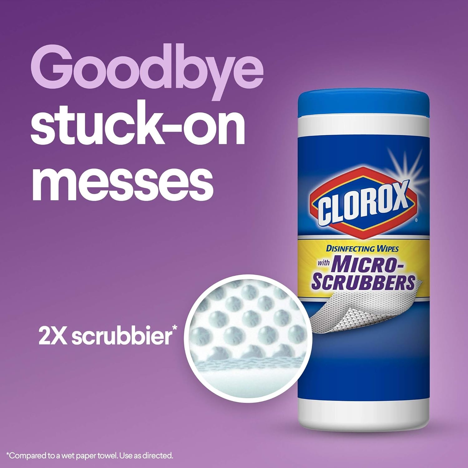 Clorox Disinfecting Wipes With Micro-scrubbers, Crisp Lemon, 70 Ct, Pack Of 3 (package May Vary): Health & Personal Care