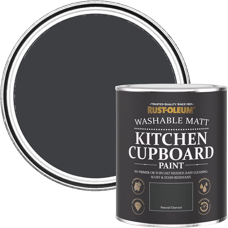 Rust-Oleum Black Kitchen Cupboard Paint Matt Finish 750ml