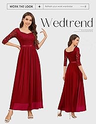 Wedtrend Women's Wedding Guest Dress with Sleeve