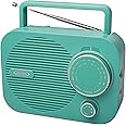 Amazon.com: Jensen MR-550 Teal Modern Portable AM/FM Radio, Vintage ...
