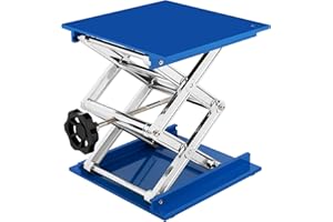 SWIGRANCE Lab Jack Stand Platform 8" x 8", Laboratory Support Stand 200x200mm Manual Scissor Lab Lift Lifting, Max. Support 1