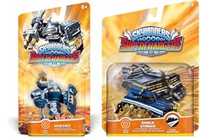 Activision Skylanders Superchargers High Volt & Shield Striker Interactive Gaming Figure Vehicle Bundle